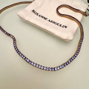 Roxanne Assoulin Gold and Lavender Necklace